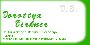 dorottya birkner business card